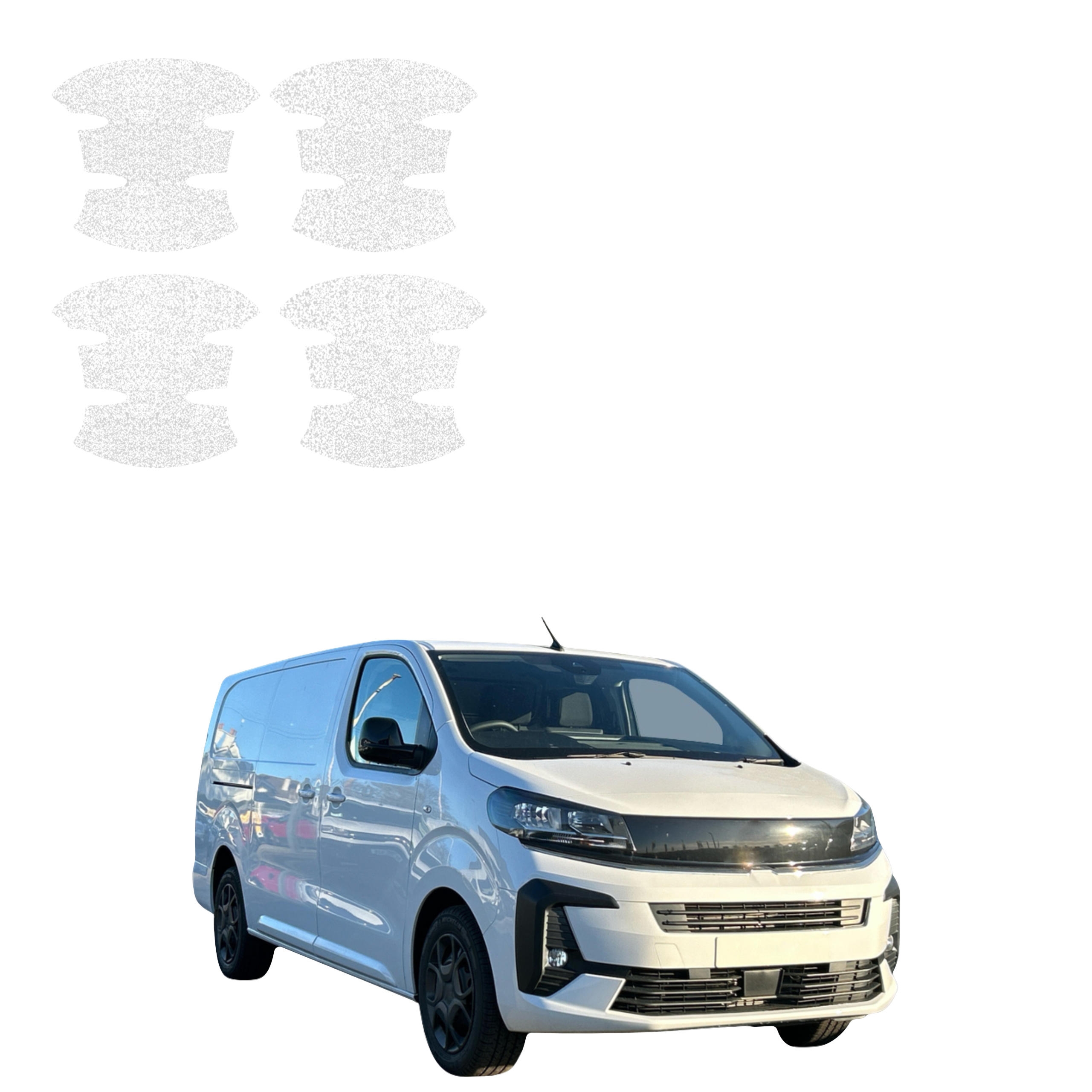 4w1 Biała powłoka techniczna Grizz Protector pod klamki Opel Vivaro (2024-2026)