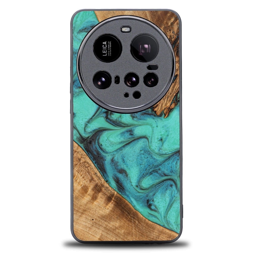 Image of Drewniane etui do Xiaomi 15 Ultra, Bewood Unique Turquoise