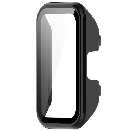 Image of Etui Bizon Case+Glass Watch do Huawei Band 9 / Band 8 , czarne