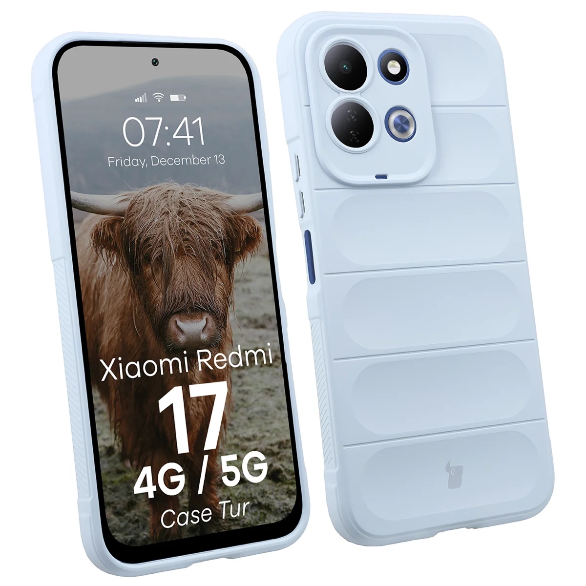 Pancerne etui Bizon Case Tur do Xiaomi Redmi 17 4G/5G, jasnoniebieskie