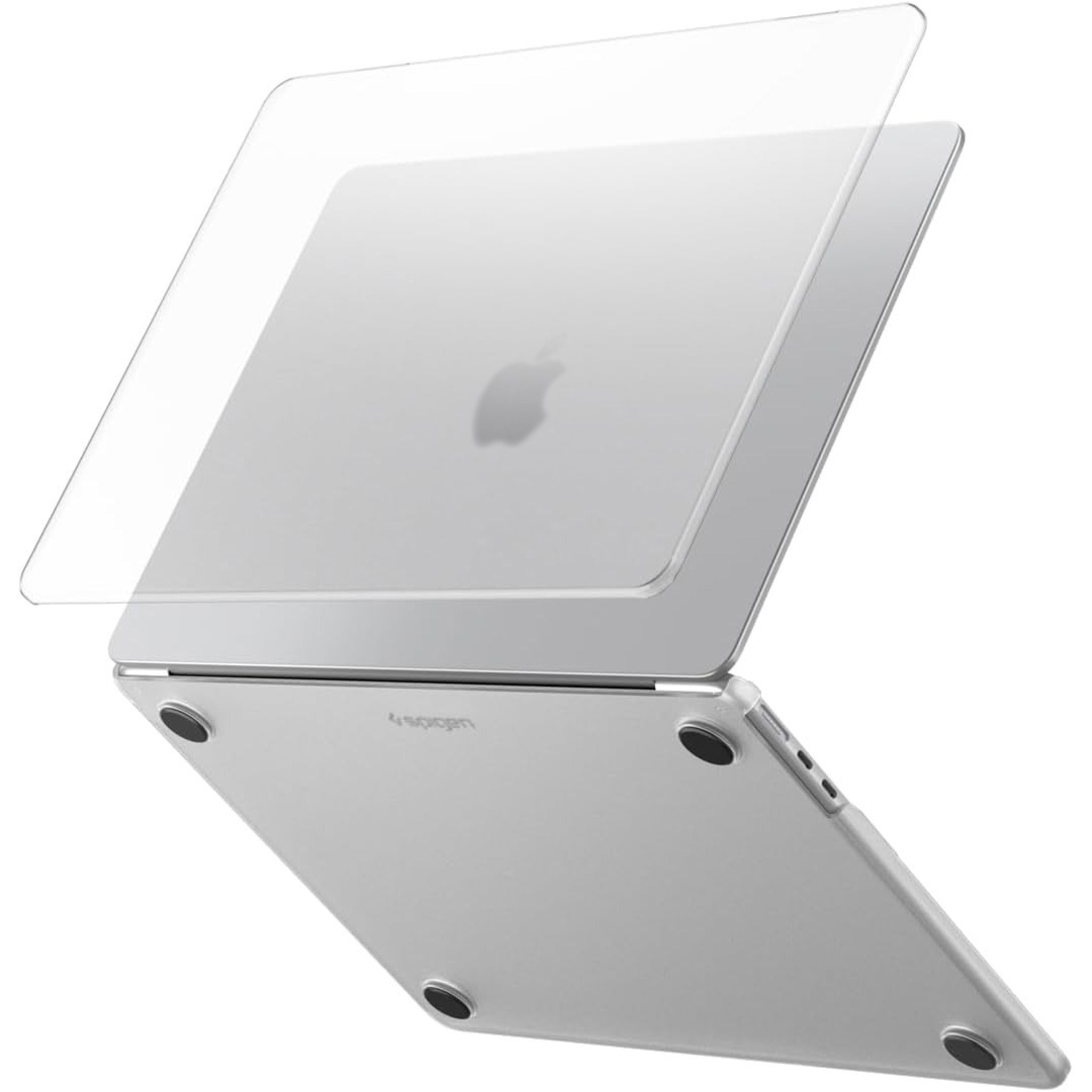 Etui Spigen Air Skin do MacBook Air 13.6″ M5 / M4 / M3 / M2, przezroczyste matowe