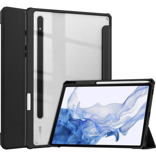 Image of Etui Bizon Case Tab Clear Matt do Galaxy Tab S8 / S7, czarne
