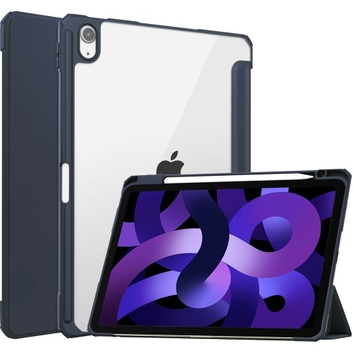 Image of Etui Bizon Case Tab Clear Matt do Apple iPad Air 6 / 5 / 4, iPad Pro 11 2018, granatowe