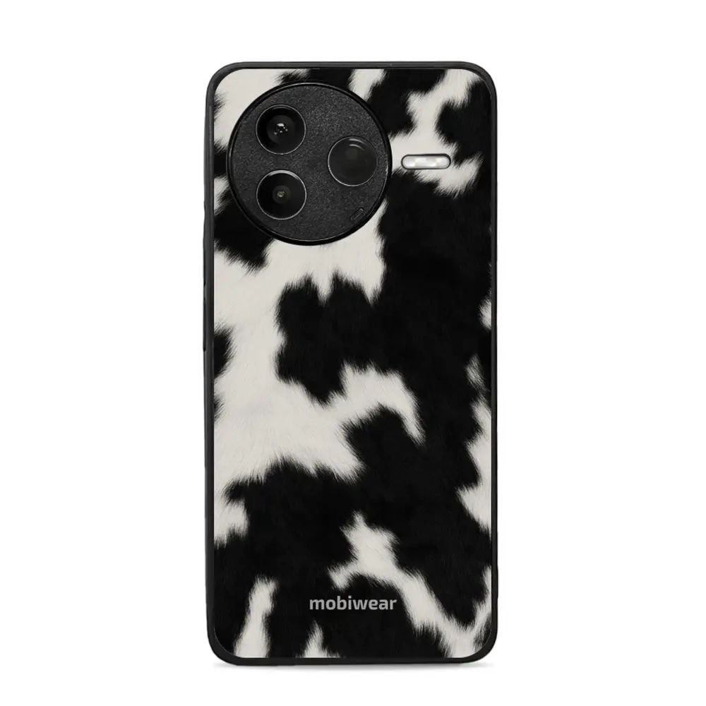 Etui ochronne do Xiaomi POCO F7 Pro, Mobiwear Glossy Case, krowie futerko