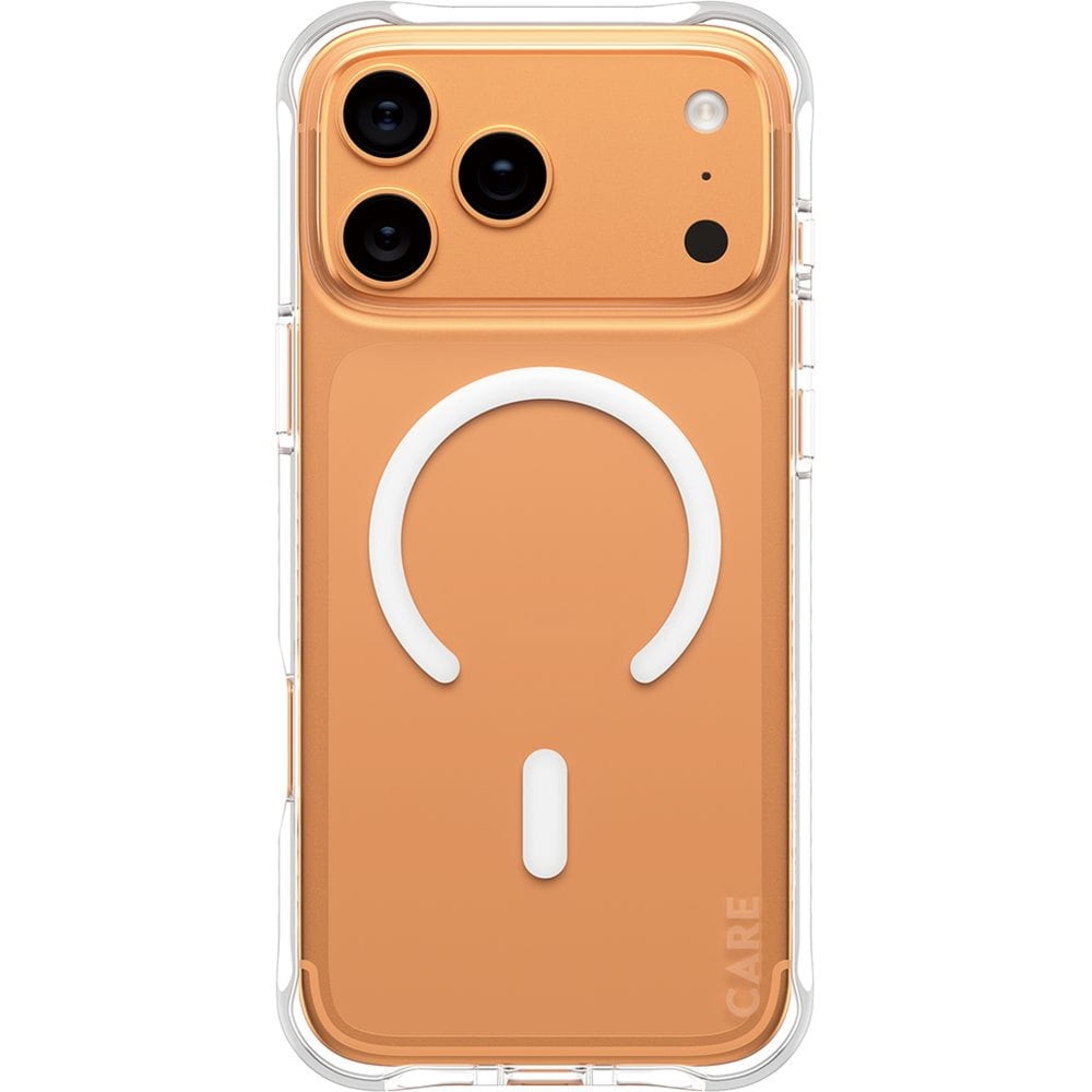 Etui CARE by Panzerglass Fashionable Samba MagSafe do iPhone 17 Pro Max, przezroczysto-białe