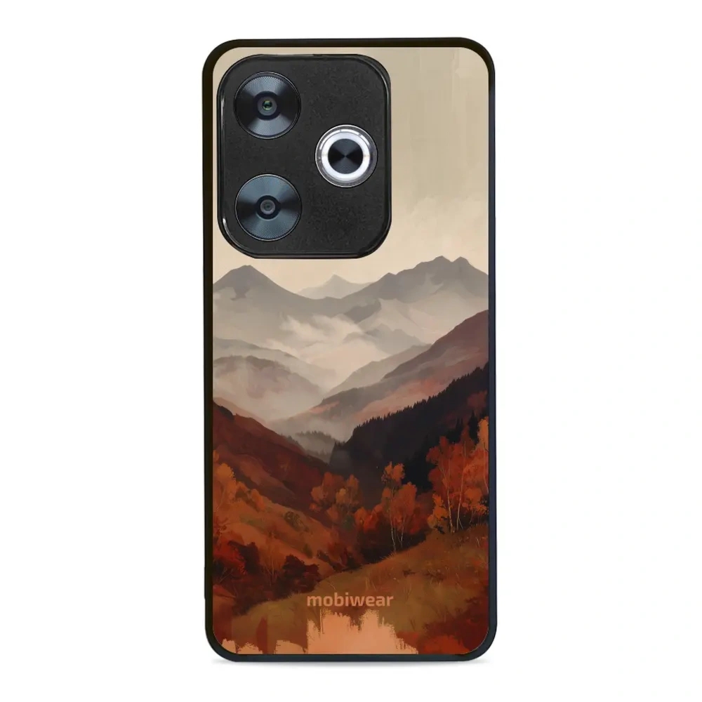 Etui ochronne do Xiaomi POCO F6, Mobiwear Glossy Case, mglista dolina w górach