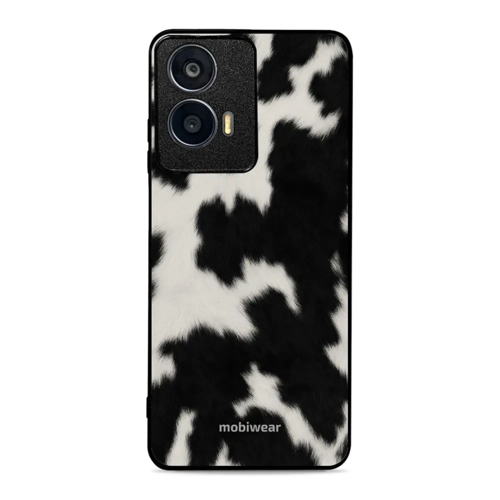 Etui ochronne do Motorola Moto G24, Mobiwear Glossy Case, krowie futerko