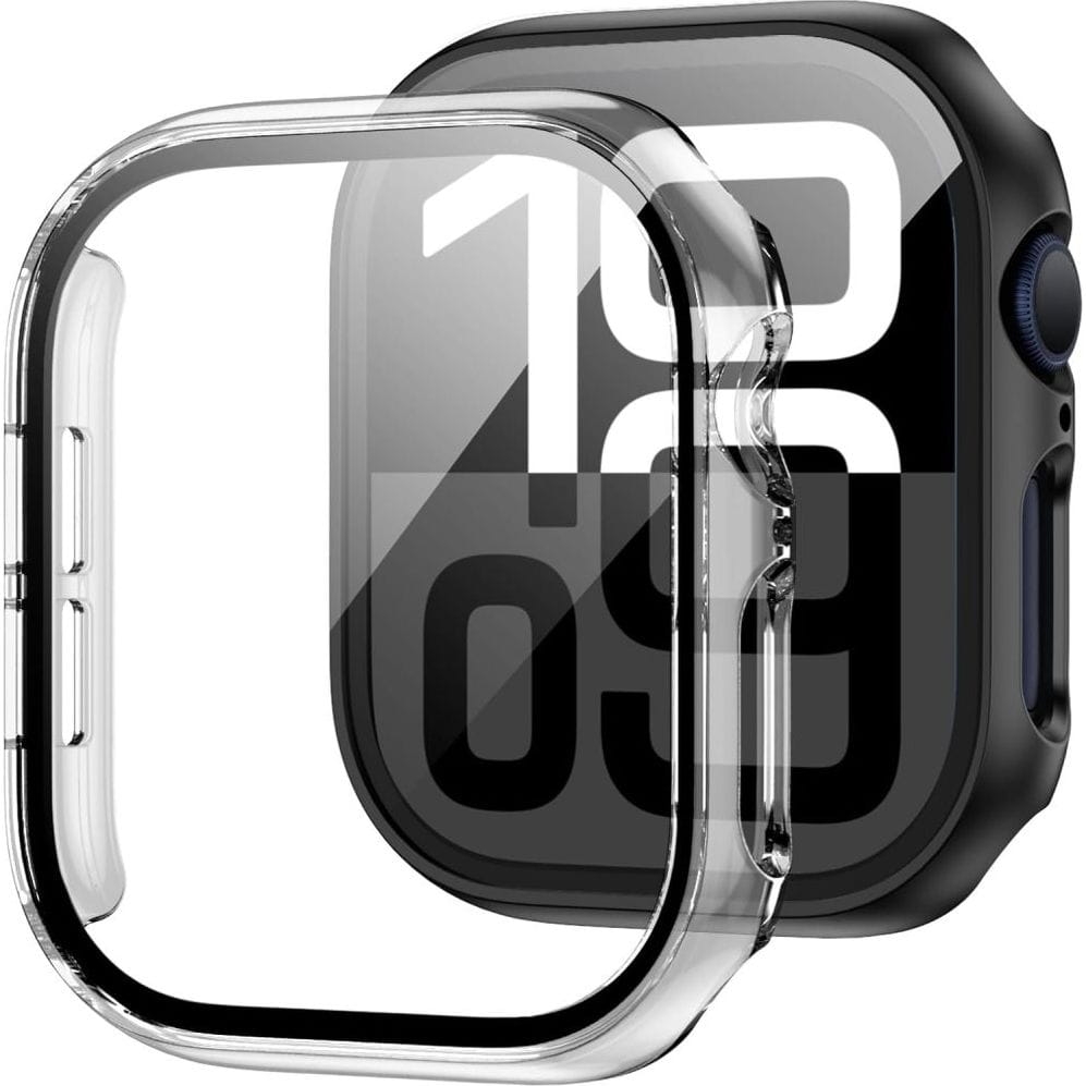 Image of Etui + szkło Tech-Protect Defense360 do Apple Watch 10 (46 mm), przezroczyste