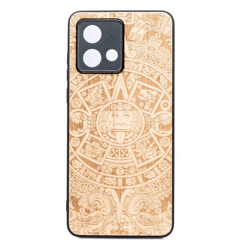 Image of Drewniane etui do Motorola Moto G84 5G, Bewood Kalendarz Aztecki Aniegre