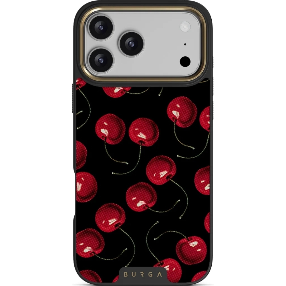 Etui Burga Elite Dark MagSafe do iPhone 18 Pro, Cherrybomb Gold