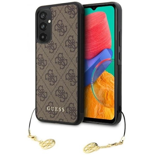 Image of Etui Guess 4G Charms Collection do Galaxy A34 5G, brązowe