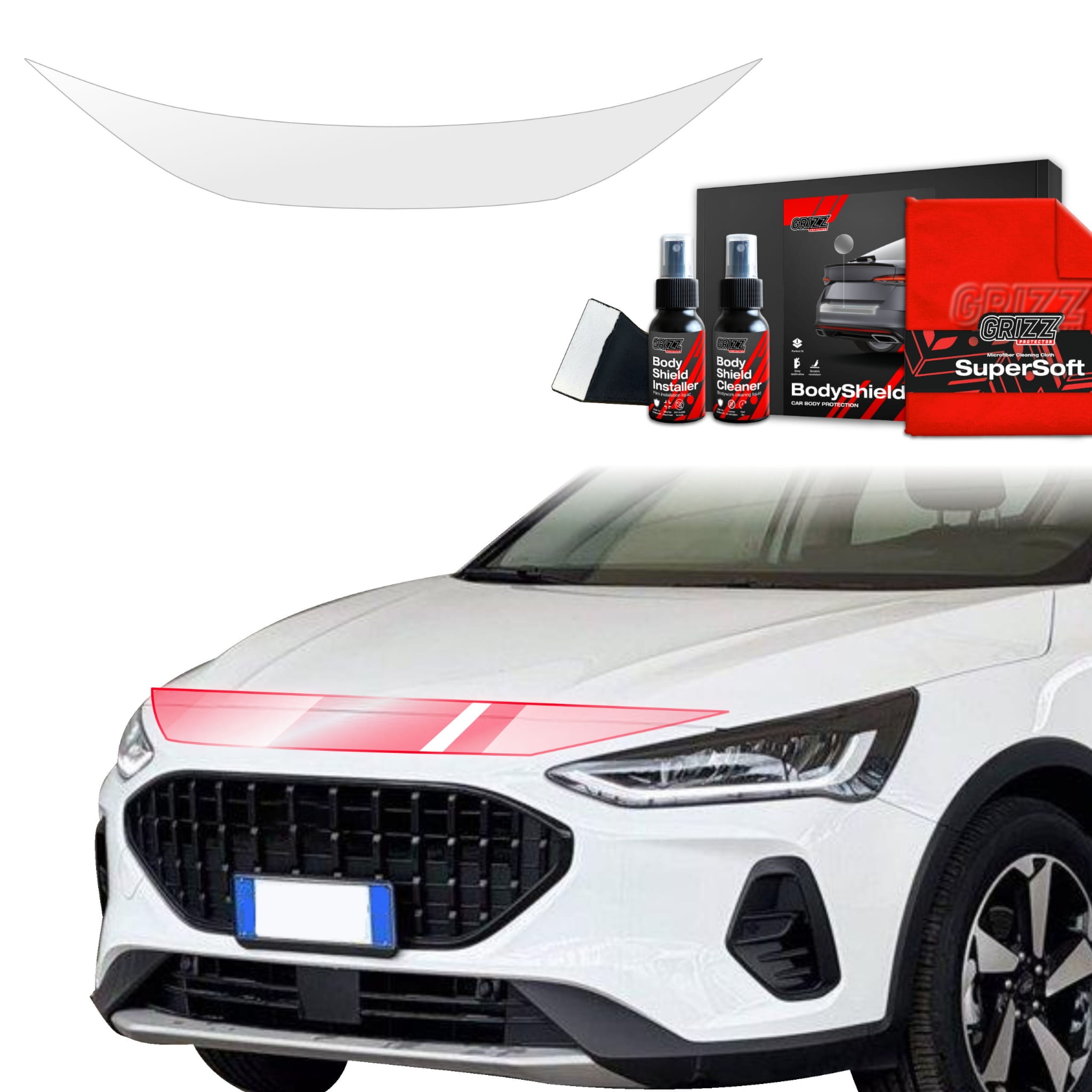 Folia ochronna na maskę Grizz Protector do Ford Focus Active X Kombi Facelift (2021-2025)