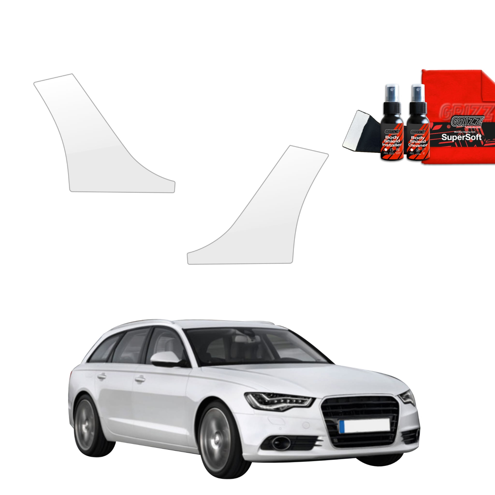 2w1 Folia ochronna na nadkola Grizz Protector do Audi A6 C7 Avant (2011-2014)