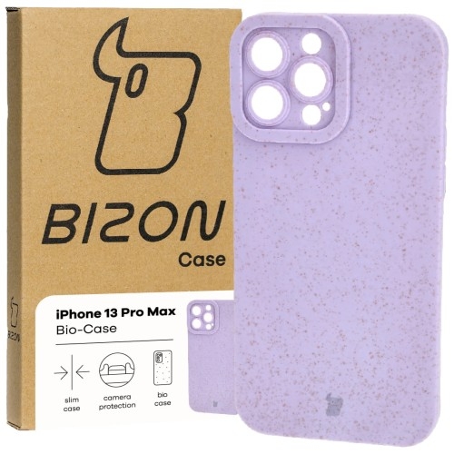 Image of Ekologiczne etui Bizon Bio-Case do iPhone 13 Pro Max, fioletowe