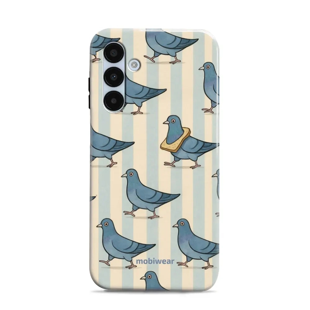 Etui ochronne do Galaxy A25 5G, Mobiwear Elite Pro, błękitne gołębie