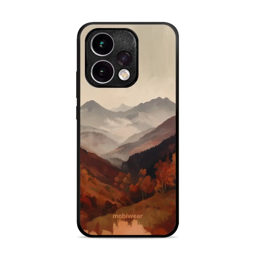 Etui ochronne do OPPO Reno15, Mobiwear Glossy Case, mglista dolina w górach