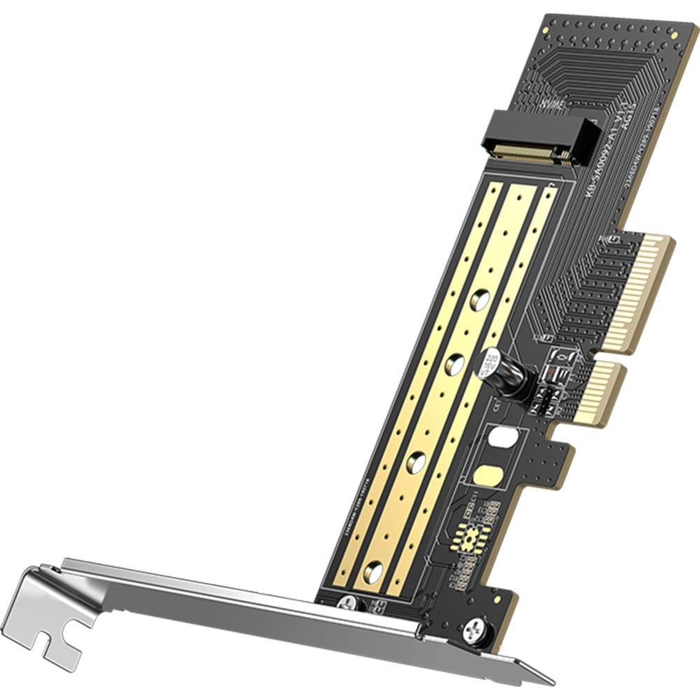 OUTLET: Ugreen karta rozszerzeń, adapter PCIe 3.0 x4 do M.2 NVMe M, M+B Key, czarna