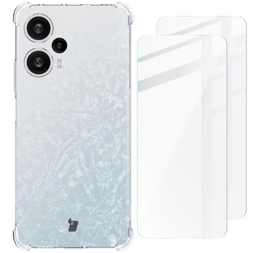 Image of Etui Bizon Case Clear Pack do Xiaomi Poco F5, przezroczyste