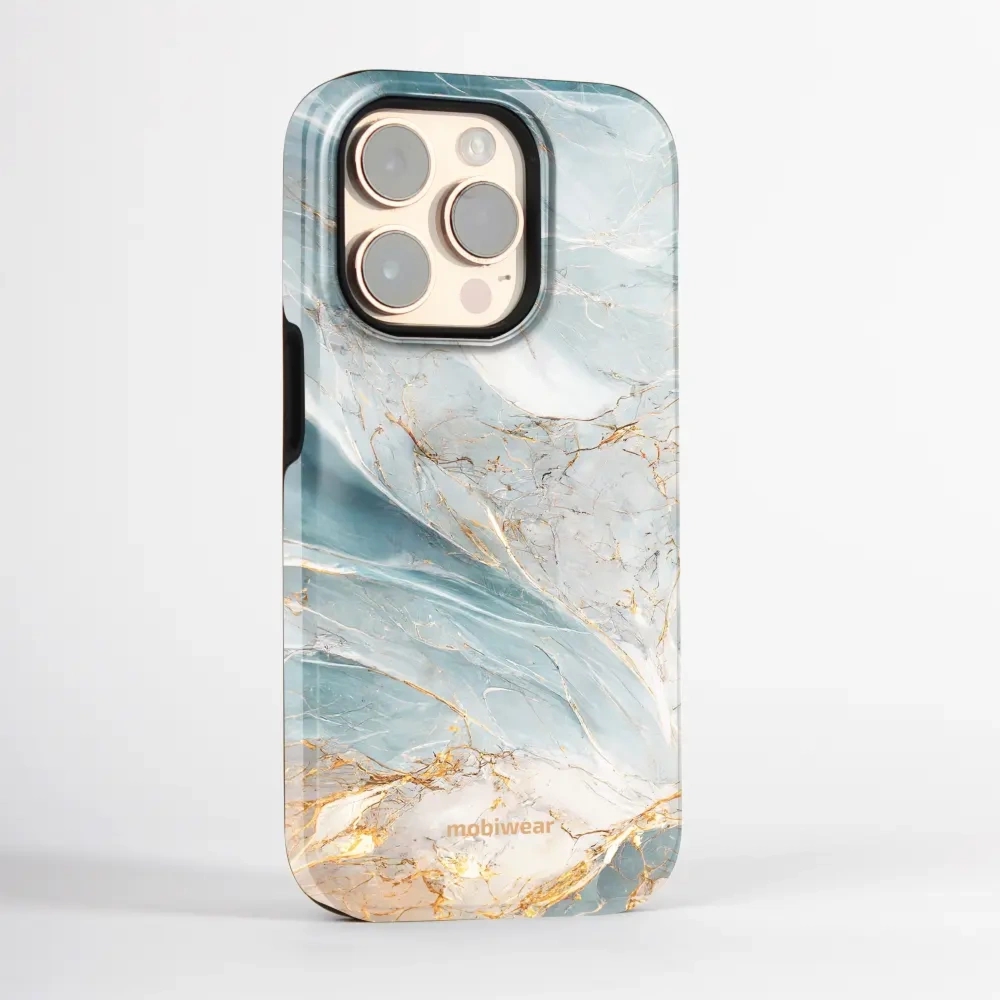 Etui ochronne do iPhone X, Mobiwear Elite Pro, żyła lazuru