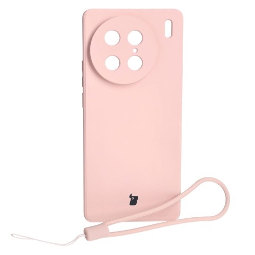 Image of Etui Bizon Case Silicone Sq do VIVO X90 Pro, jasnoróżowe