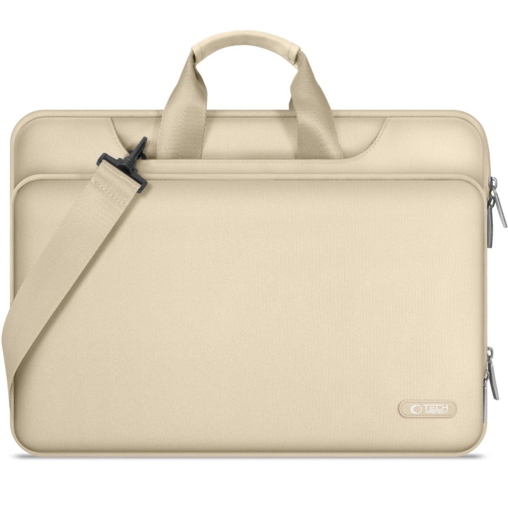 Torba na laptopa 13-14″ na ramię, Tech-Protect Pocket Bag, beżowa