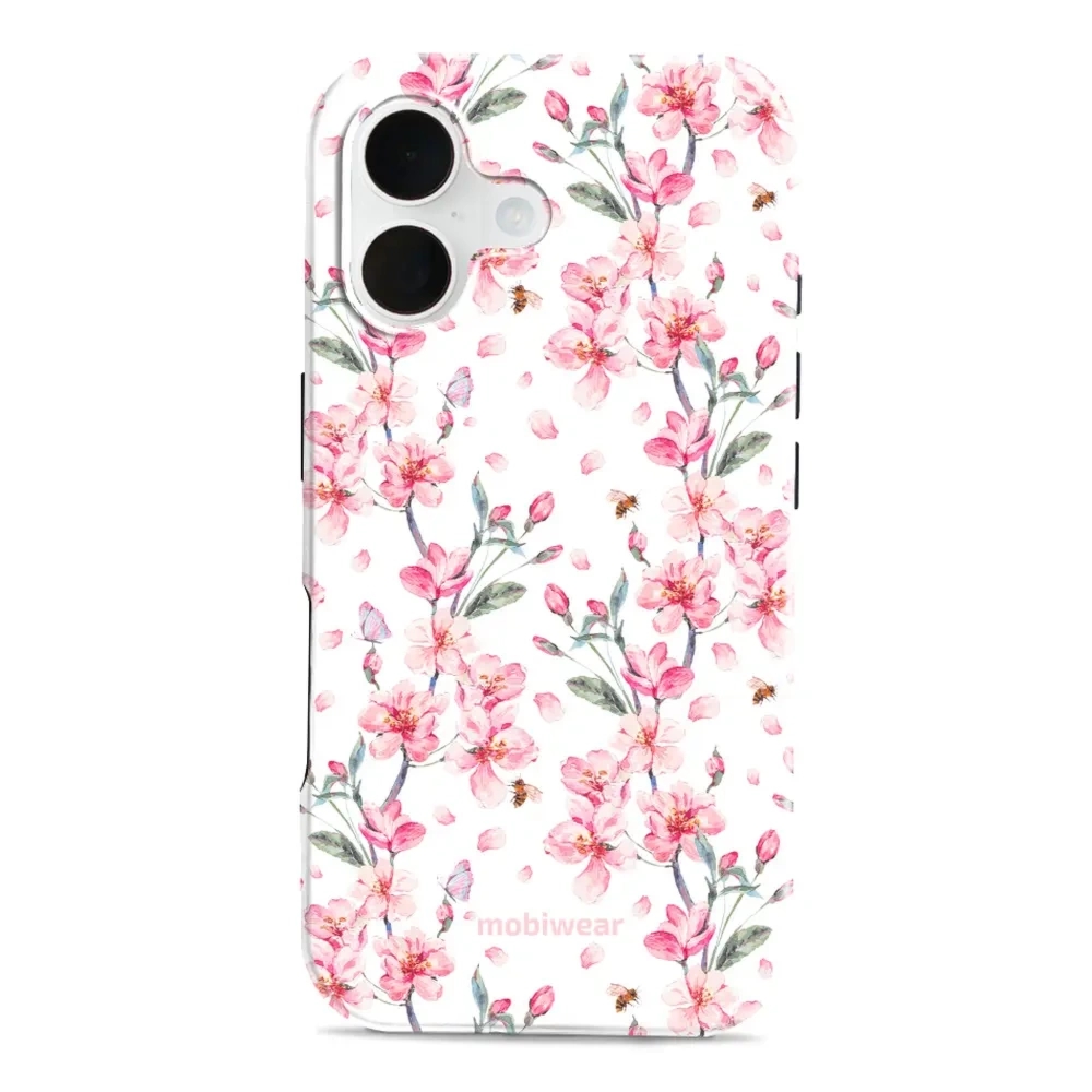 Etui ochronne do iPhone 16, Mobiwear Elite Pro, japoński bukiet