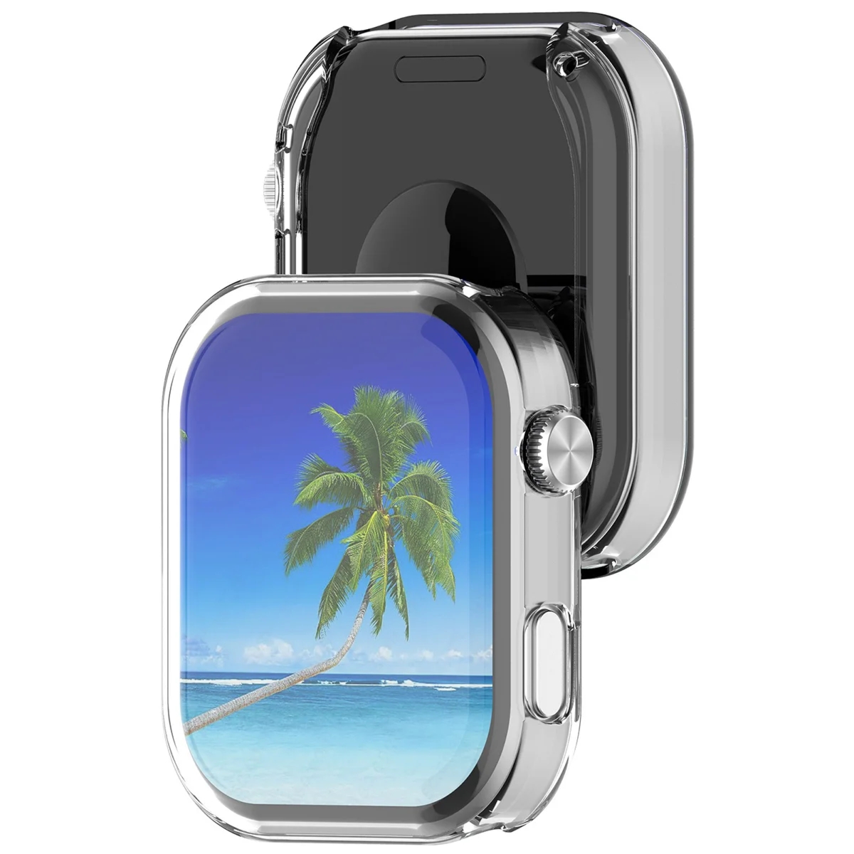 Etui z osłoną ekranu Bizon Case Watch Felipe do Xiaomi Redmi Watch 6, przeźroczyste