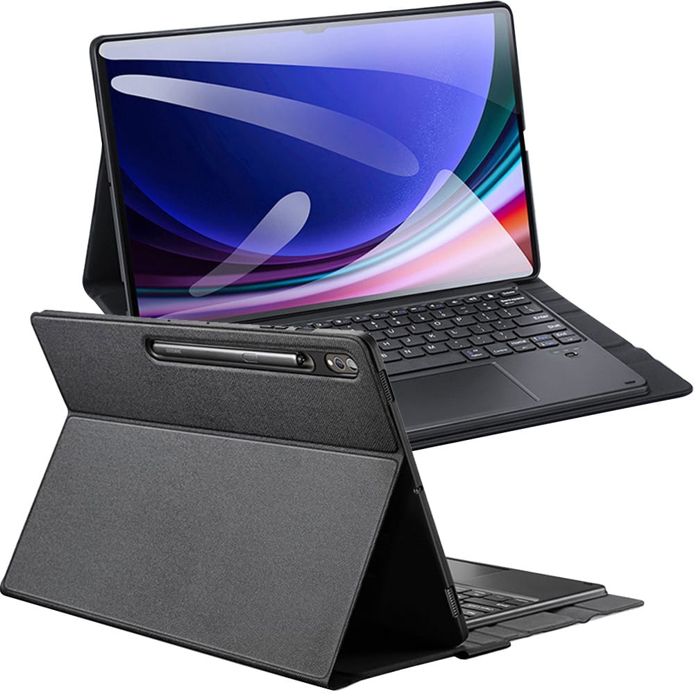 Image of Etui z klawiaturą Bluetooth Dux Ducis (TK Series) do Galaxy Tab S10 Ultra / S9 Ultra / S8 Ultra, czarne