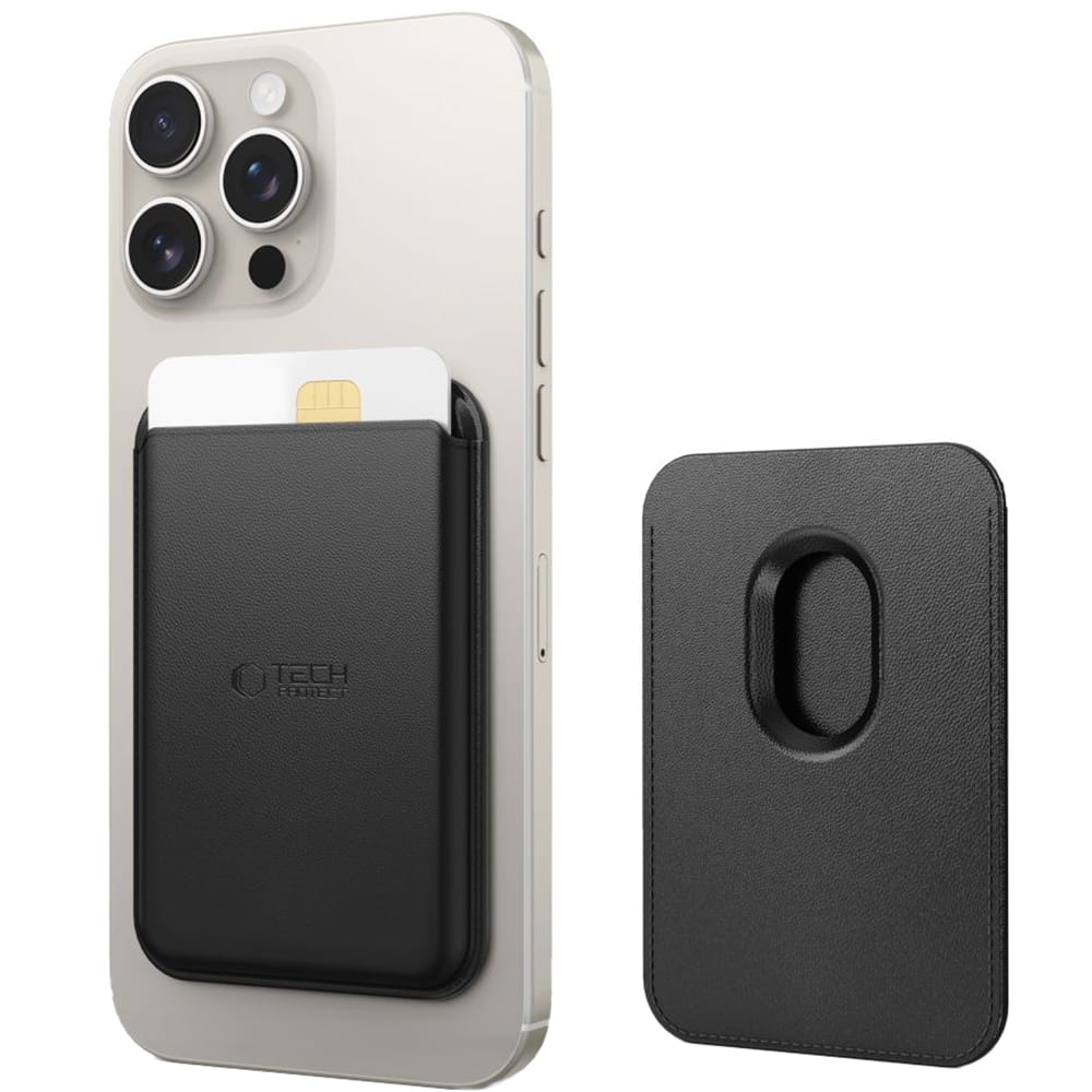 Image of Portfel na karty Tech-Protect MagWallet do MagSafe, czarny
