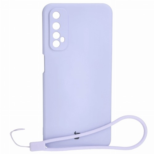 Image of Etui Bizon Case Silicone Sq do Realme 7, jasnofioletowe