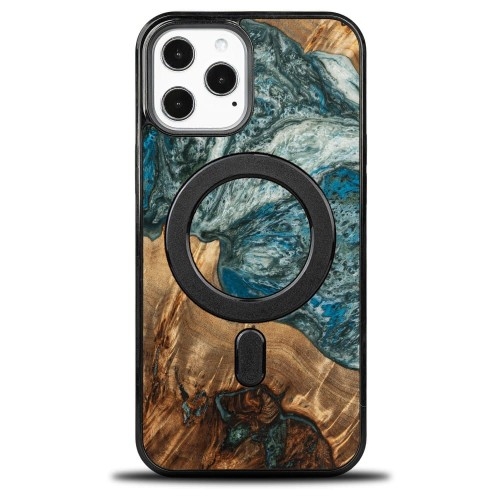 Image of Drewniane etui Bewood do iPhone 12 Pro Max, Planets - Ziemia MagSafe