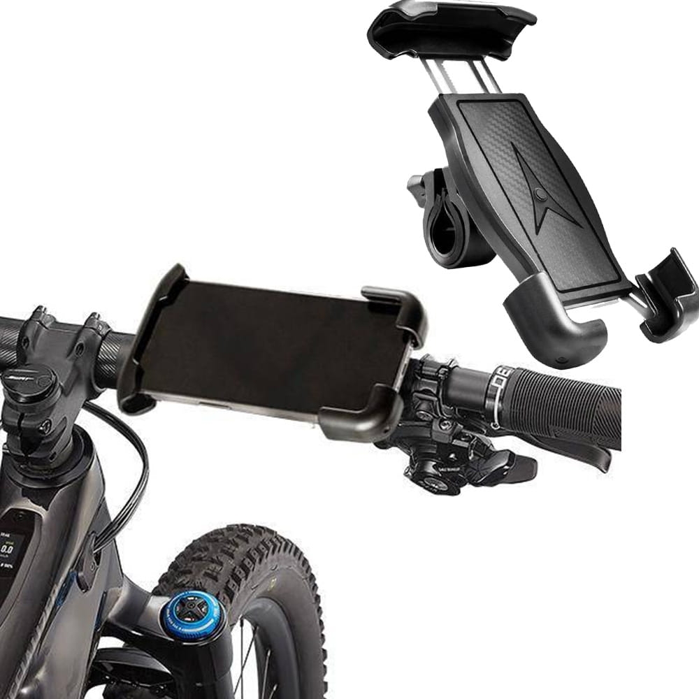 Image of Uchwyt rowerowy/motocyklowy do telefonu na kierownicę Crong Bikeclip Enduro, czarny