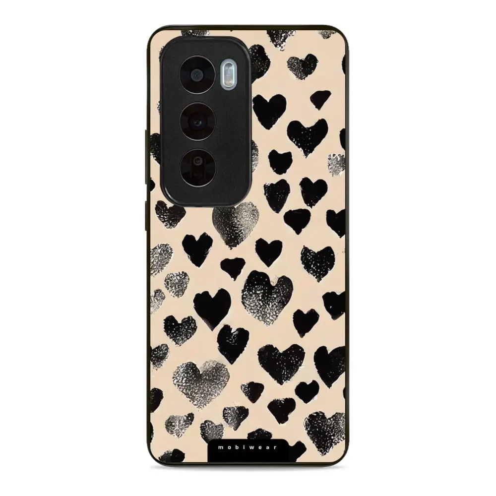 Etui ochronne do Oppo Reno 12 Pro, Mobiwear Glossy Case, beżowa miłość