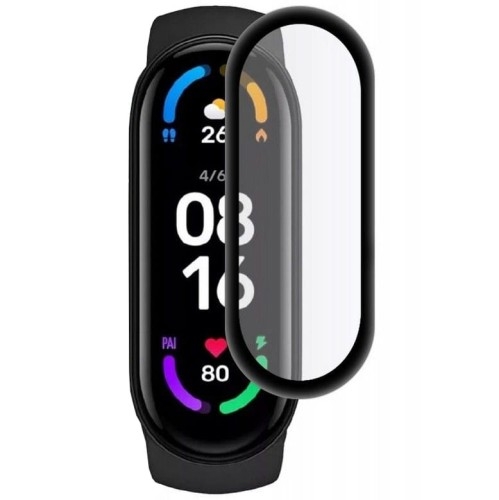 Image of Szkło hybrydowe Hofi Hybrid Pro+ Xiaomi Mi Band 6/ 6 NFC, czarna ramka