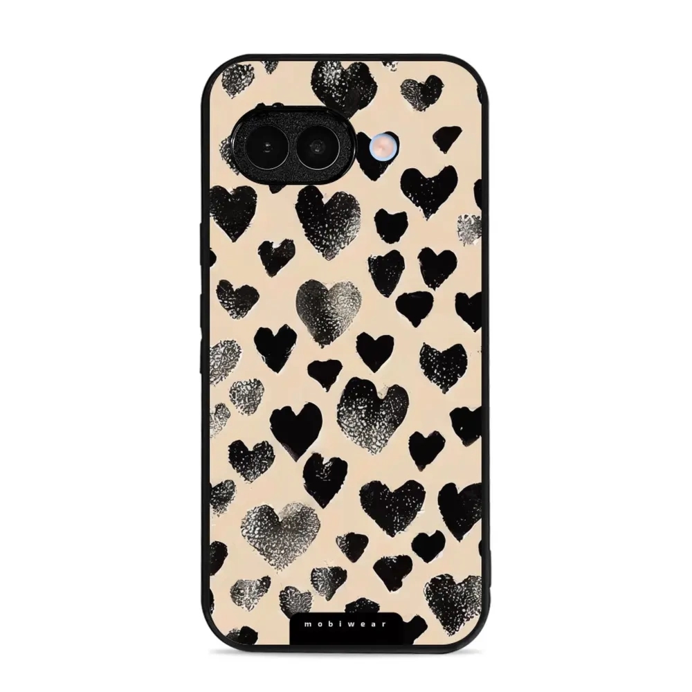 Etui ochronne do Google Pixel 9a, Mobiwear Glossy Case, beżowa miłość