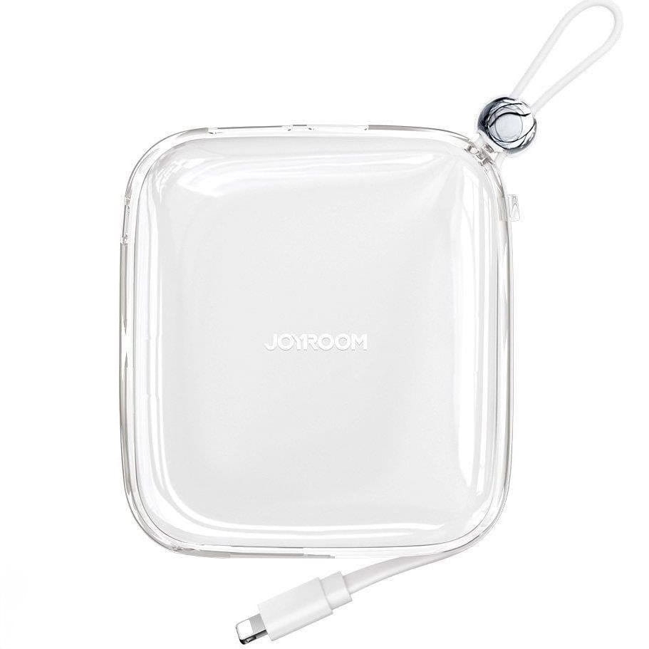 Image of Powerbank Joyroom Jelly Series 10000mAh 22.5W USB-C/USB-A, z kablem Lightning, biały