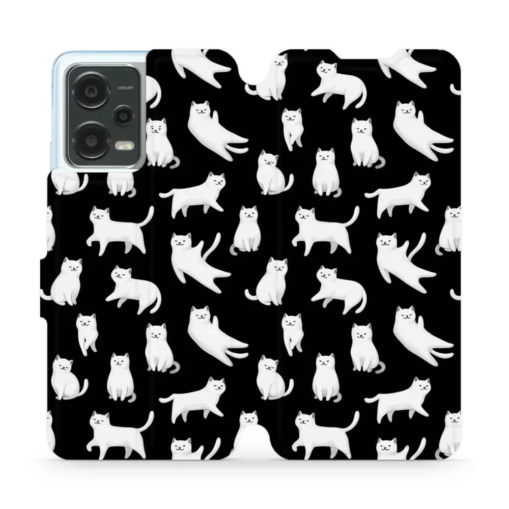 Etui z klapką do Xiaomi Poco X5, Mobiwear Book, kotki luna