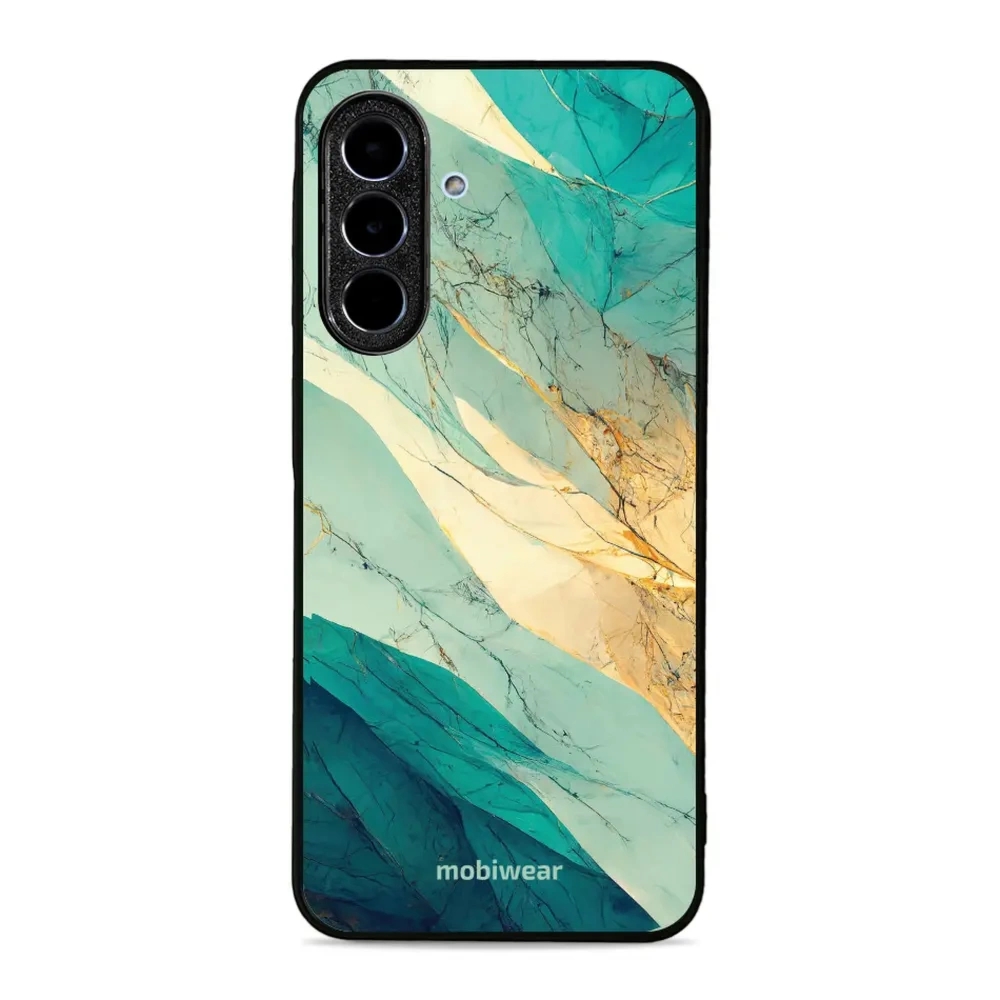 Etui ochronne do Galaxy A36 5G, Mobiwear Glossy Case, turkusowy marmur