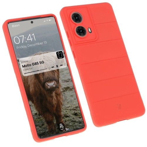 Image of Pancerne etui Bizon Case Tur do Motorola Moto G85 5G, czerwone