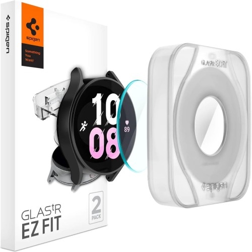 Image of Szkło do etui + Aplikator Spigen Glas.tr EZ Fit 2-Pack do Galaxy Watch 5 Pro 45mm