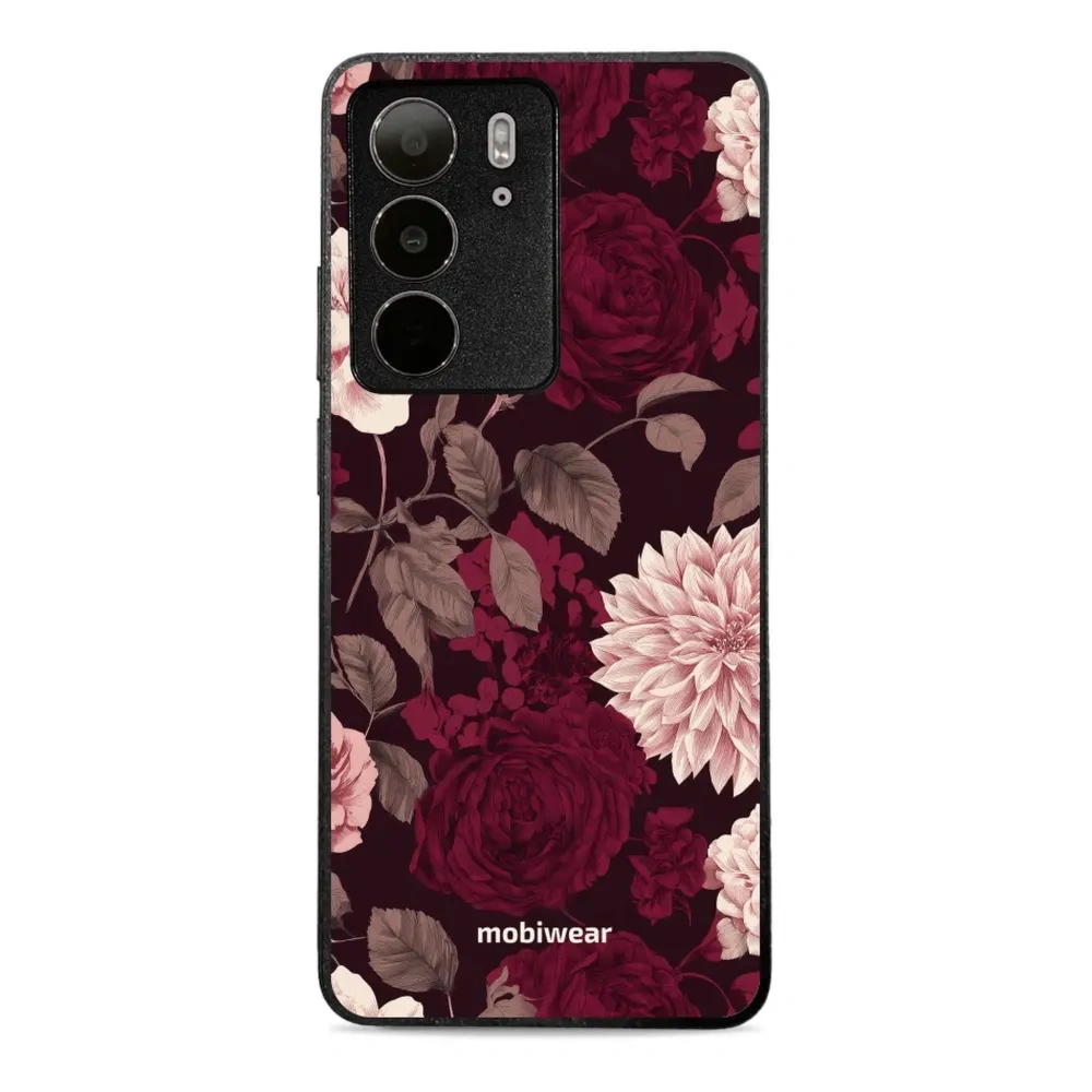 Etui ochronne do realme C75 4G, realme C75 5G, Mobiwear Glossy Case, wino i dalie
