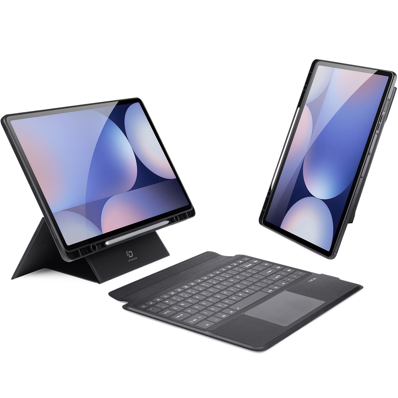 Image of OUTLET: Etui z klawiaturą Bluetooth Dux Ducis (DK Series) do Galaxy Tab S10 Ultra / S9 Ultra / S8 Ultra, czarne