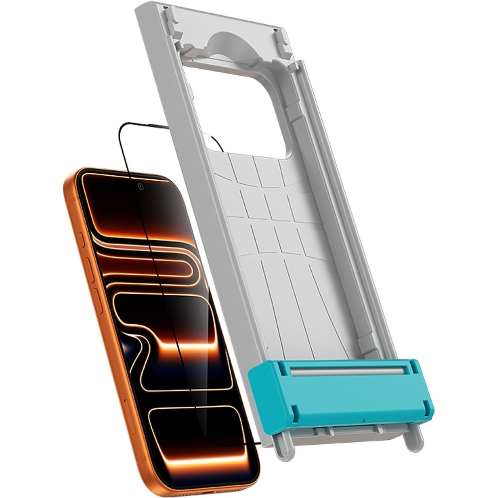 Szkło hartowane Benks Glass Warrior 2.0 AR-EZFita do iPhone 17/16 Pro, z czarną ramką