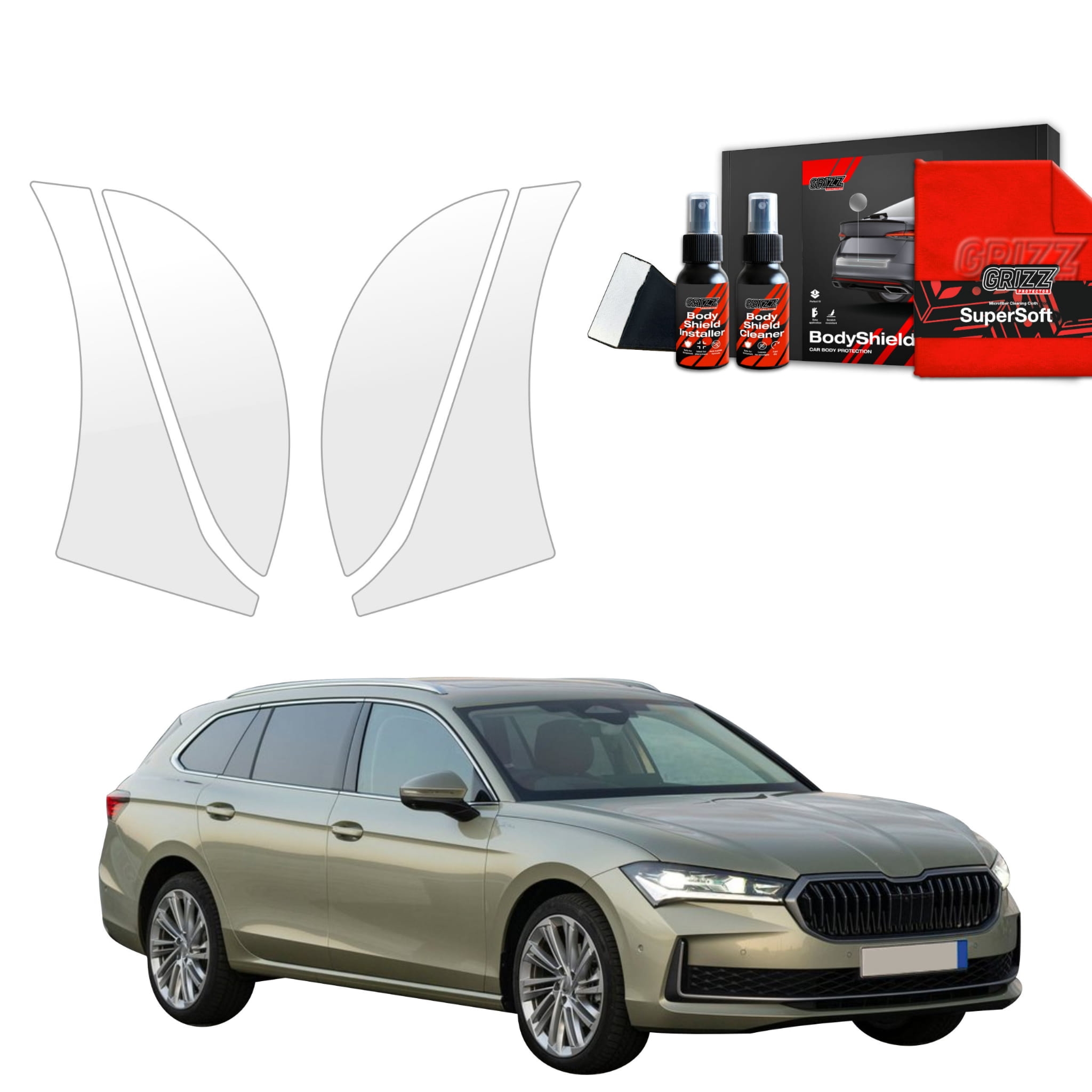 4w1 Folia ochronna Grizz Protector na nadkola do Skoda Superb 4 Combi (2024-2026)