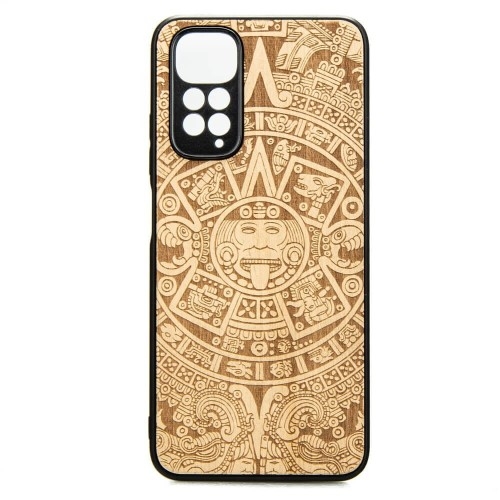 Image of Drewniane etui Bewood do Xiaomi Redmi Note 11 / 11S KALENDARZ AZTECKI ANIEGRE