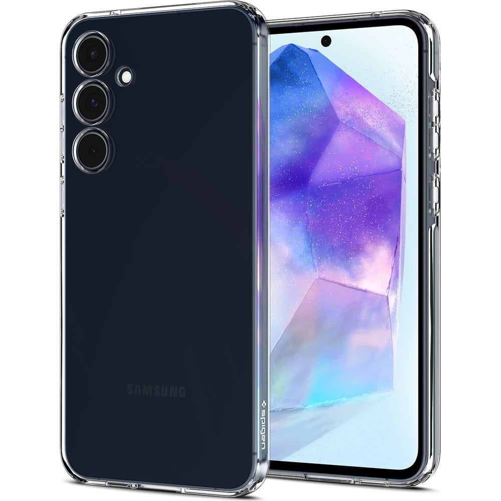 Image of Etui Spigen Crystal Flex do Galaxy A55 5G, przezroczyste