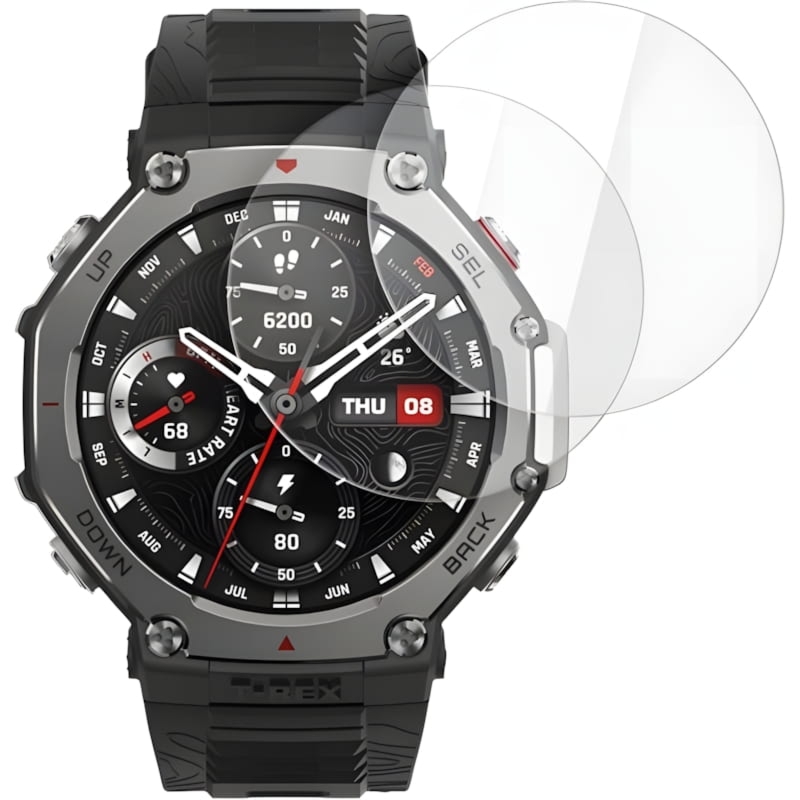 Szkło hartowane Tech-Protect Glass Fit+ do Amazfit T-Rex 3 Pro 48 mm, 2 sztuki