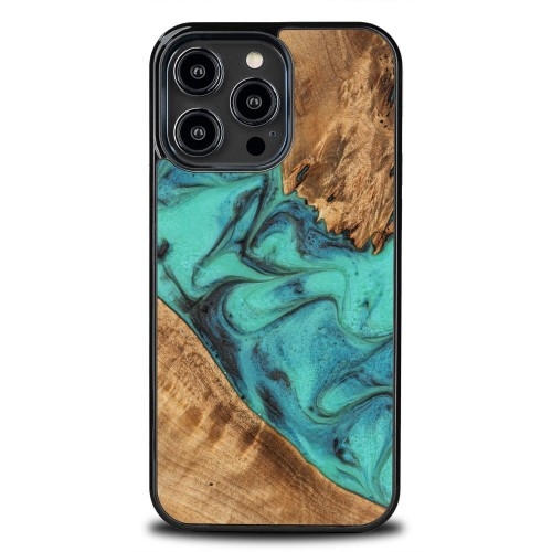 Image of Drewniane etui Bewood do iPhone 15 Pro Max, Turquoise