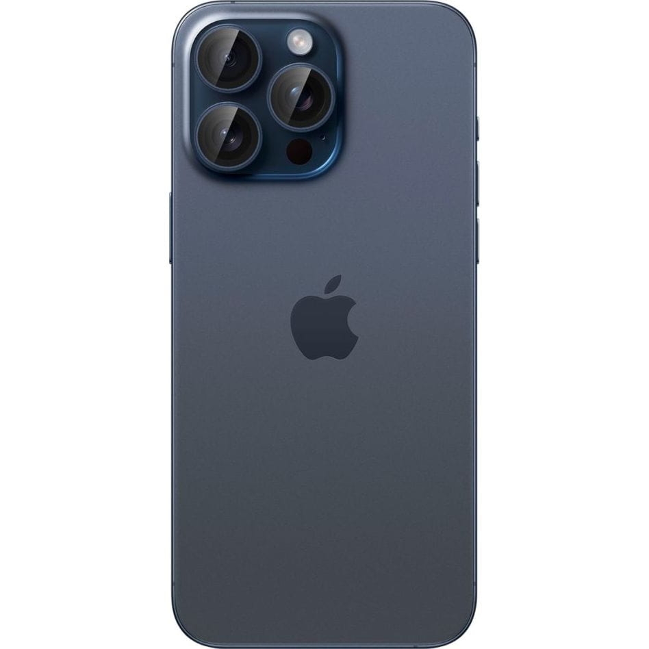 OUTLET: Szkło na aparat Spigen Glas.tR Ez Fit Optik Pro 2-Pack do iPhone 17 Pro Max – 14 Pro, czarno-niebieskie