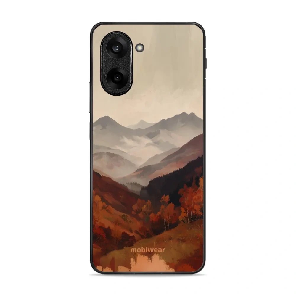 Etui ochronne do OnePlus Nord CE5 5G, Mobiwear Glossy Case, mglista dolina w górach